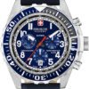 Swiss Military Hanowa 06-4304.04.003 Horloge Touchdown Chrono staal/leder