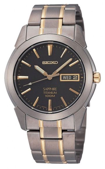 Seiko Herenhorloge titanium bicolor SGG735P1