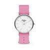 Colori XOXO 5 COL557 Horloge geschenkset met Armband - Nato Band - Ø 36 mm - Roze / Zilverkleurig