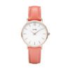 CLUSE CL30045 Horloge Minuit staal/leder rosekleurig-flamingo