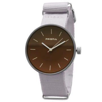 Prisma Unisex-horloge P.1247.34WG Bruine wijzerplaat