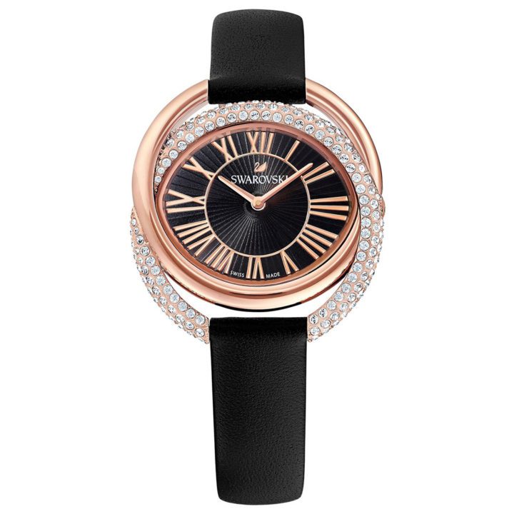 Swarovski 5484373 Dameshorloge Duo rosekleurig-zwart 33 mm