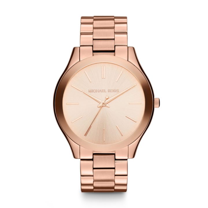 Michael Kors MK3197 Horloge Slim Runway rosékleurig 42 mm