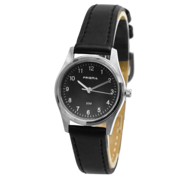 Prisma P.1206 Horloge zwart leder 27 mm