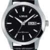 Lorus RXN27DX9 Herenhorloge staal/leder zwart