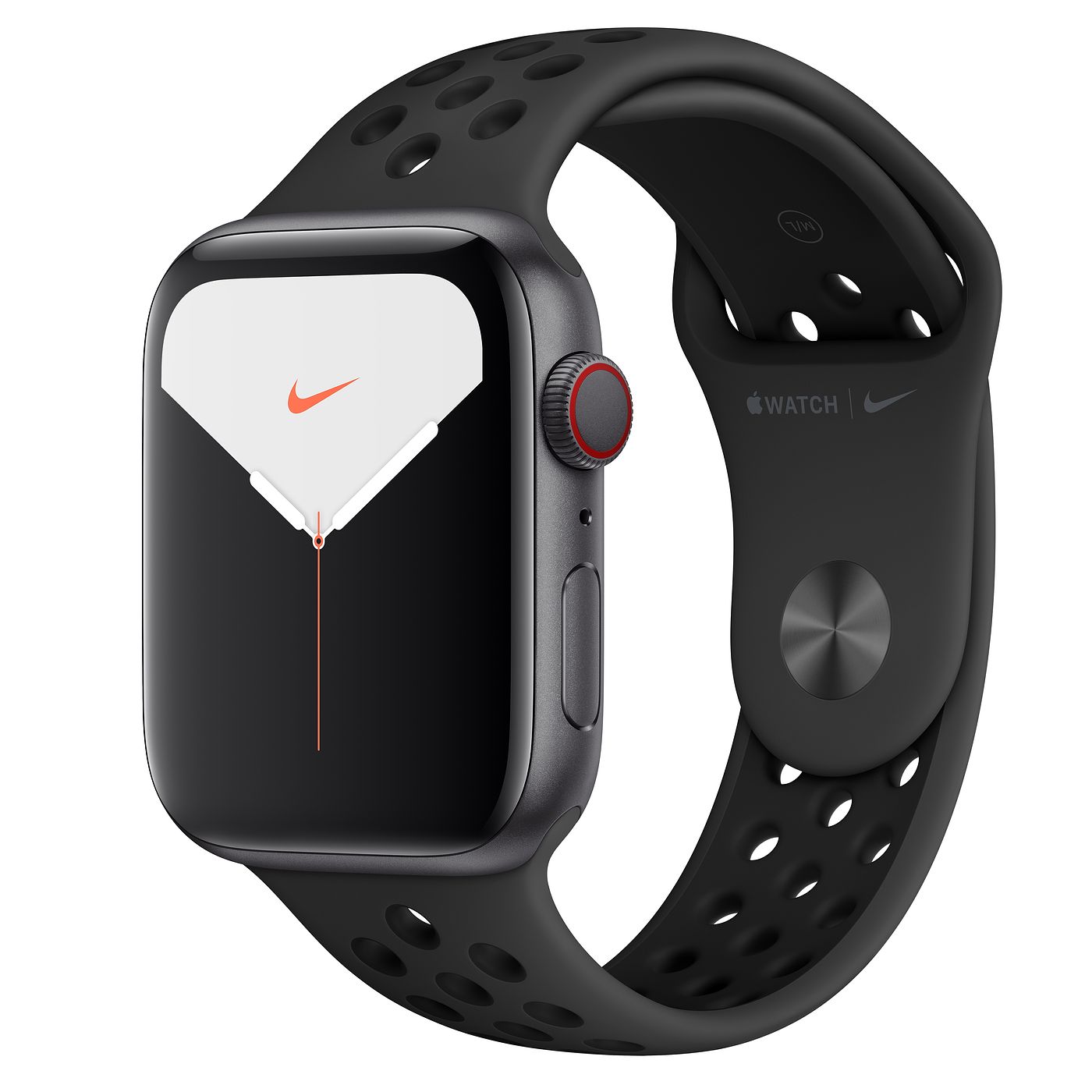 Apple Watch Nike Series 5 GPS + Cellular 44mm Space Gray Aluminum with Anthracite Black Band A2095