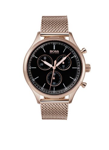 Hugo Boss HB1513548 Companion rosekleurig Herenhorloge chrono 42 mm