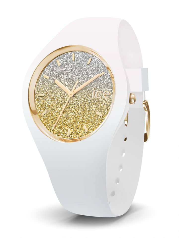 Ice-Watch horloge 'Ice Lo - White Goldplated - Medium IW013432