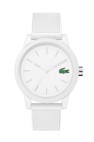 Lacoste LC2010984 L. 12.12. Horloge wit 42 mm