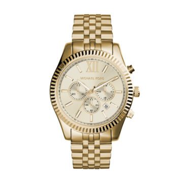 Michael Kors MK8281 Lexington chrono goudkleurig Herenhorloge