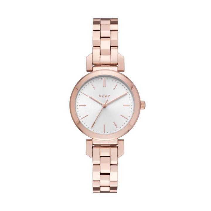 DKNY NY2592 Ellington 30 mm rosé-goudkleurig Dameshorloge