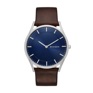 Skagen SKW6237 Horloge Holst staal/leder 40 mm