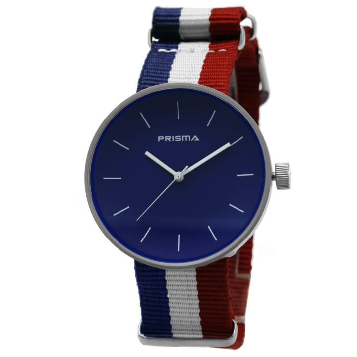 Prisma Unisex-horloge P.1246.36WG Blauwe wijzerplaat