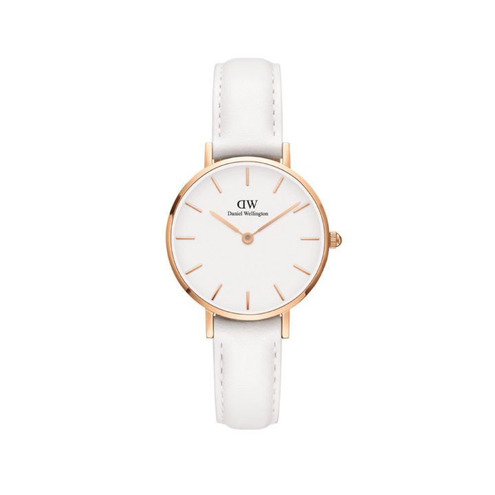 Daniel Wellington DW00100249 Classic Petite 28 mm Bondi White rosegold horloge