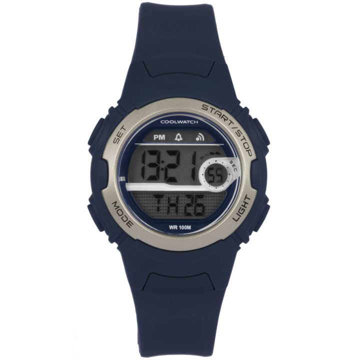 Coolwatch CW.342 Kinderhorloge Analoog/digitaal siliconen/blauw 32 mm