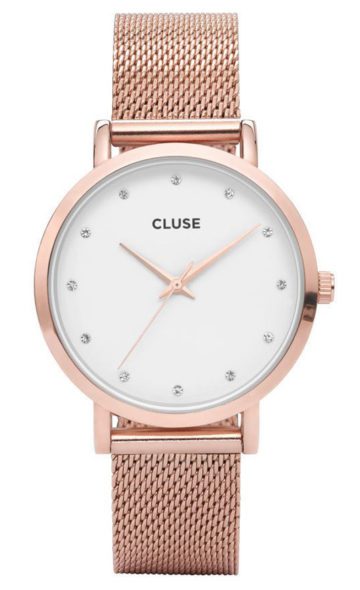 Cluse horloge Pavane Rose Stones Mesh CW0101202002