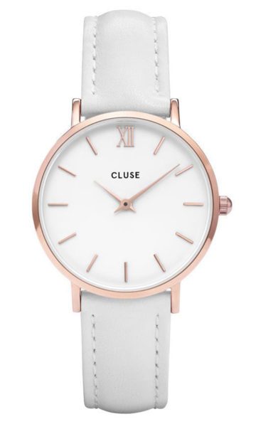 Cluse horloge Minuit rosegold-white 33 mm CW0101203021