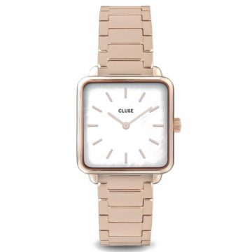 CLUSE CW0101207026 Horloge La Tetragone staal rosekleurig 26 mm