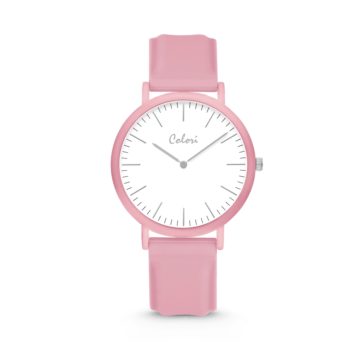 Colori Essentials 5 COL582 Horloge – Siliconen Band – Ø 40 mm – Roze