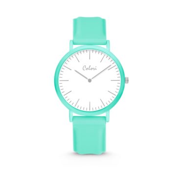 Colori Essentials 5 COL583 Horloge – Siliconen Band – Ø 40 mm – Mint Groen