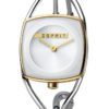 Esprit Horloge Lofty staal 25 mm zilver- en goudkleurig ES1L042M0035