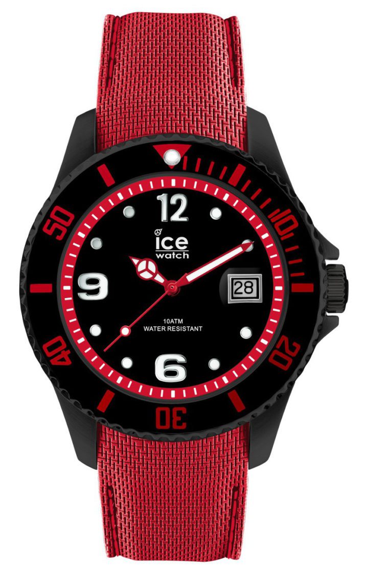 Ice-Watch horloge Ice Metal Black-Red 44 mm IW015782