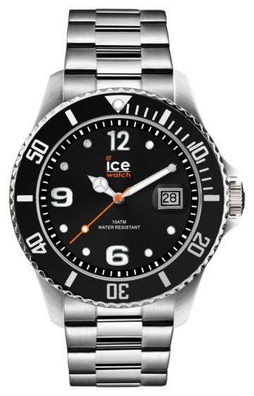 Ice-Watch horloge Ice Steel Black-Silver 40 mm IW016031