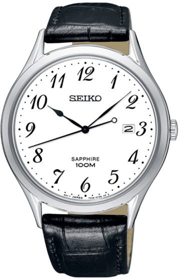 Seiko Herenhorloge saffierglas SGEH75P1